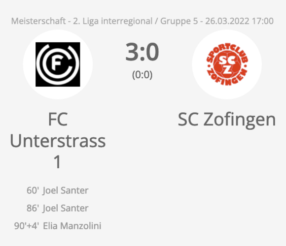 FCU - Zofingen (3:0)